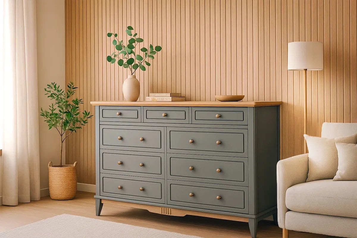 Комод NN 036 Пенни серый 7046/антик 24 купить в Москве Комод NN 036 Пенни серый 7046/антик 24 картинка 1