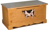 Сундук с росписью Коровка COFFRE 100 paint Vache