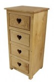 Шифоньер 4 ящика с сердцем Chiffonier 4T coeur