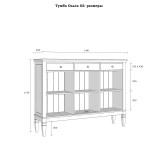Комод Ольса-03 Белый лак  + антик №24 - картинка 4