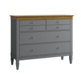 Комод Ольса-С 042 серый №7042 + антик №24 картинка 1