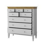 Комод Ольса-С 323 Белый лак + антик №24 картинка 5