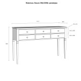 Консоль Ольса-06 (1300) Белый лак - картинка 4