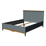 Кровать 160х200  Пенни серый 7046/антик 24 картинка 4