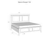 Кровать Квадро-С 160 размеры