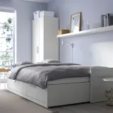 Кровать раздвижная 80х200 БРИМНЭС белый  картинка 2