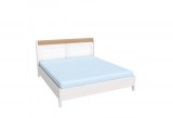 Кровать Бейли без изножья 160х200 белый воск/ браун