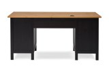 КЫМОР Стол письменный 155х65х74 чёрный/светло-коричневый картинка 4