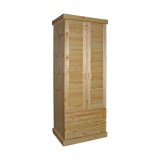 Шкаф 2-х дверный Скандинавия с 2 ящиками деревянный в спальню