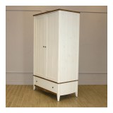 Шкаф 21 Пенни комбинированный белый воск/антик 24 картинка 4