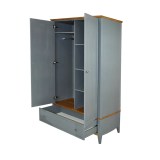 Шкаф 21 Пенни комбинированный серый 7046/антик 24 картинка 3
