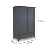 Шкаф 21 Пенни комбинированный серый 7046/антик 24 картинка 9