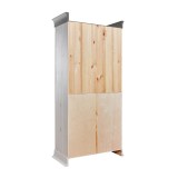 Шкаф Бостон 4+2 Белый воск+серый - картинка 6