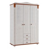 Шкаф деревянный белый Adele Д.7309-5.2 