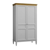 Шкаф для одежды Ольса-С 20 Белый лак + антик №24 картинка 1 Шкаф для одежды Ольса-С 20 Белый лак + антик №24 картинка 1