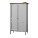 Шкаф для одежды Ольса-С 20 Белый лак + антик №24 картинка 3 Шкаф для одежды Ольса-С 20 Белый лак + антик №24 картинка 3