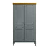 Шкаф для одежды Ольса-С 20 серый №7042 + антик №24 картинка 2