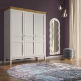 Шкаф для одежды Ольса-С 30 Белый лак + антик №24 картинка 5 Шкаф для одежды Ольса-С 30 Белый лак + антик №24 картинка 5