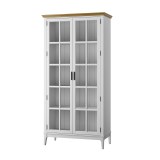 Шкаф для посуды Квадро-С 200-195 Белый лак + антик №24 картинка 3