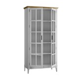 Шкаф для посуды Квадро-С 200-195 Белый лак + антик №24 картинка 4