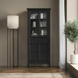 Шкаф для посуды Квадро-С 221-185 Блэк картинка 1