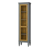 Шкаф для посуды Ольса-С 100 Л серый №7042 + антик №24 - картинка 3 Шкаф для посуды Ольса-С 100 Л серый №7042 + антик №24 - картинка 3