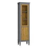 Шкаф для посуды Ольса-С 110 серый №7042 + антик №24 - картинка 6