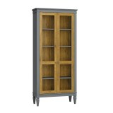 Шкаф для посуды Ольса-С 200 серый №7042 + антик №24 - картинка 1 Шкаф для посуды Ольса-С 200 серый №7042 + антик №24 - картинка 1