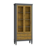 Шкаф для посуды Ольса-С 202 серый №7042 + антик №24 - картинка 1 Шкаф для посуды Ольса-С 202 серый №7042 + антик №24 - картинка 1