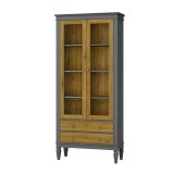 Шкаф для посуды Ольса-С 202 серый №7042 + антик №24 - картинка 3 Шкаф для посуды Ольса-С 202 серый №7042 + антик №24 - картинка 3