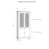 Шкаф для посуды Ольса-С 220 размеры Шкаф для посуды Ольса-С 220 размеры