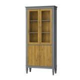 Шкаф для посуды Ольса-С 220 серый №7042 + антик №24 - картинка 3 Шкаф для посуды Ольса-С 220 серый №7042 + антик №24 - картинка 3