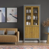 Шкаф для посуды Ольса-С 220 серый №7042 + антик №24 - картинка 5 Шкаф для посуды Ольса-С 220 серый №7042 + антик №24 - картинка 5