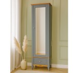 Шкаф для прихожей  Пенни  с зеркалом серый 7046/антик 24 картинка 1