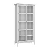 Шкаф книжный Квадро-С 220 белый лак  массив сосны картинка 1