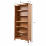 Стеллаж КЫМОР ХЕМНЭС 90 (Россия) светло коричневый  - размеры