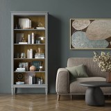 Стеллаж Ольса-С 200 серый №7042 + антик №24 - картинка 4 Стеллаж Ольса-С 200 серый №7042 + антик №24 - картинка 4