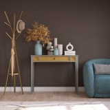 Стол консольный Квадро-С 01 Серый №7042 + антик №24 картинка 4