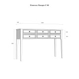 Стол консольный Квадро-С 06 размеры