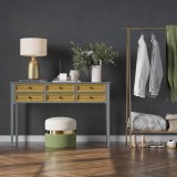 Стол консольный Квадро-С 06 Серый №7042 + антик №24 картинка 4