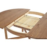 Стол круглый КАНТРИ (ХЕМНЭС) коричневый картинка 5