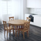Стол круглый КАНТРИ (ХЕМНЭС) коричневый картинка 6