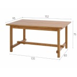 Стол обеденный  Толысь 152*95 коричневый картинка 6