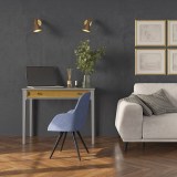 Стол письменный Квадро-С 01 Серый №7042 + антик №24 картинка 4