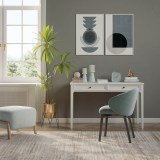 Стол письменный Квадро-С 02 Белый лак картинка 4