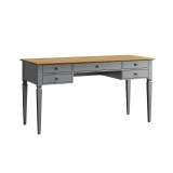 Стол письменный Ольса-С 005 серый №7042 + антик №24 - картинка 1