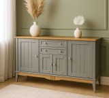 Тумба 222 Пенни серый 7046/антик 24 картинка 2