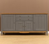 Тумба 222 Пенни серый 7046/антик 24 картинка 5