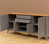 Тумба 222 Пенни серый 7046/антик 24 картинка 6