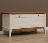 Тумба для обуви Пенни белый воск/антик 24 картинка 4